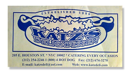 New York KATZ's